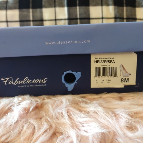 Silver shimmer Prom/Wedding heels - Picture 8 of 8